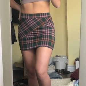 Free people plaid skirt